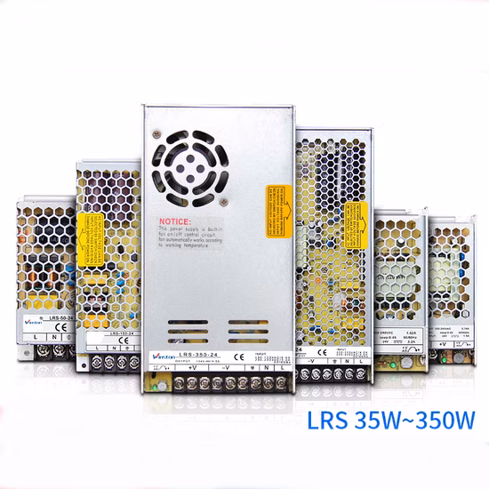 Alimentation de commutation LED SMPS 35W, sortie unique, AC 220V à DC 5V 12V 24V 36V 48V DC, avec CE, RoHS (LRS
