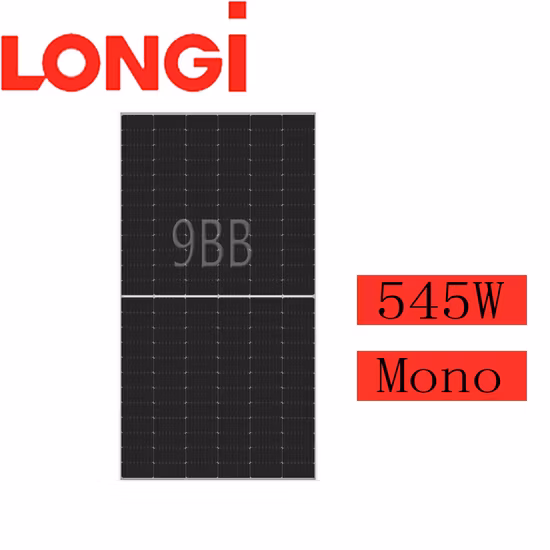 Longi panneau solaire Mono demi-cellule 525W 530W 535W 540W 545W Module PV pour système d'énergie solaire domestique